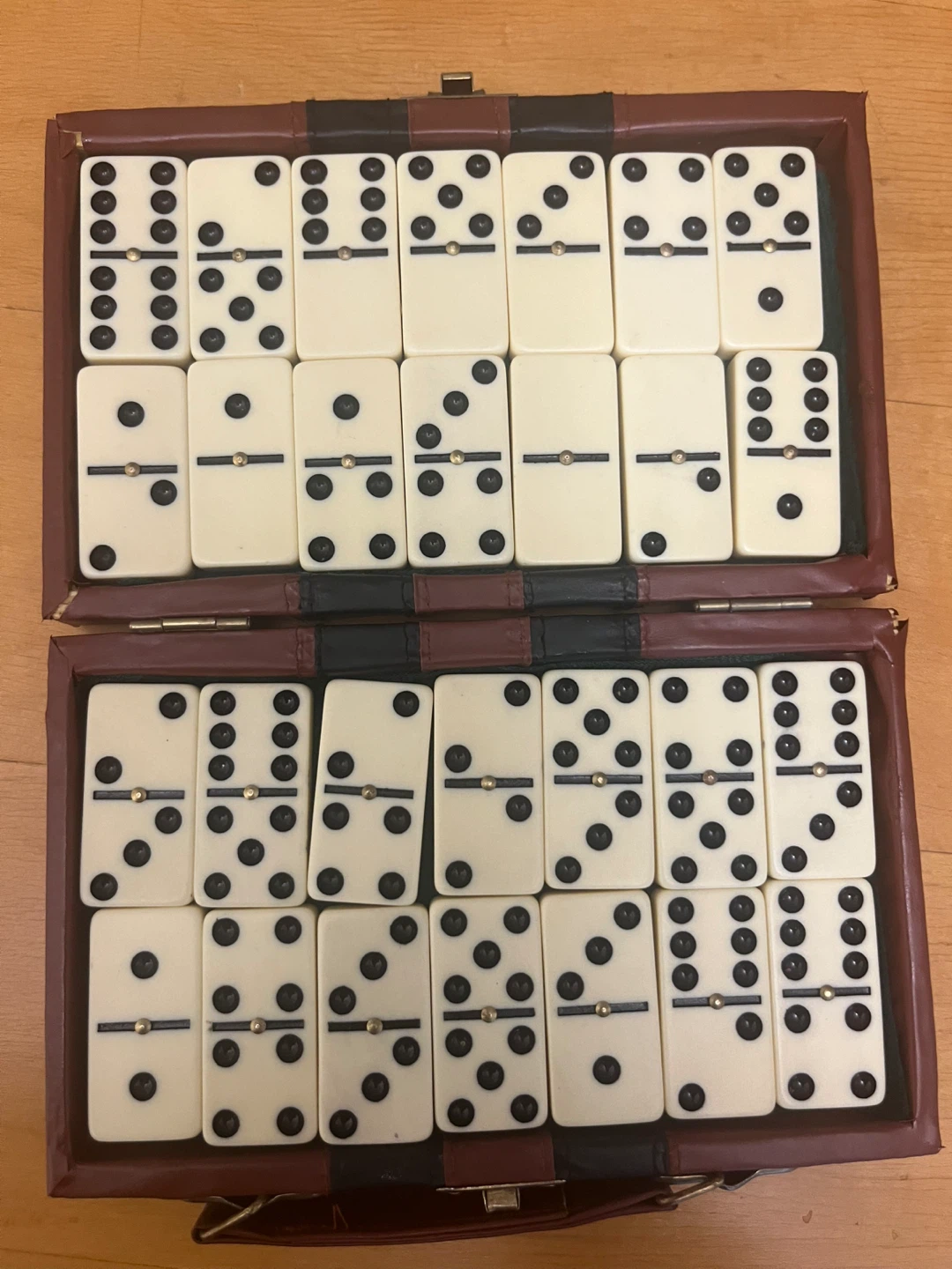 Vintage Dominoes Set in Case