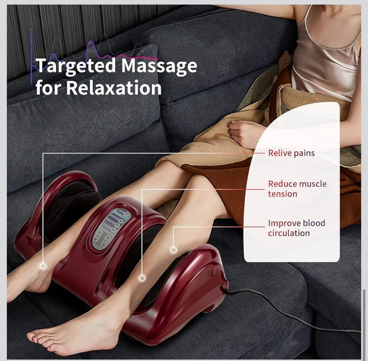 Giantex Shiatsu Foot Massager Machine - Burgundy FM22 - photo 5
