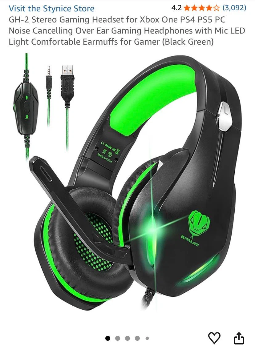Butfulake GH-2 Stereo Gaming Headset - photo 4