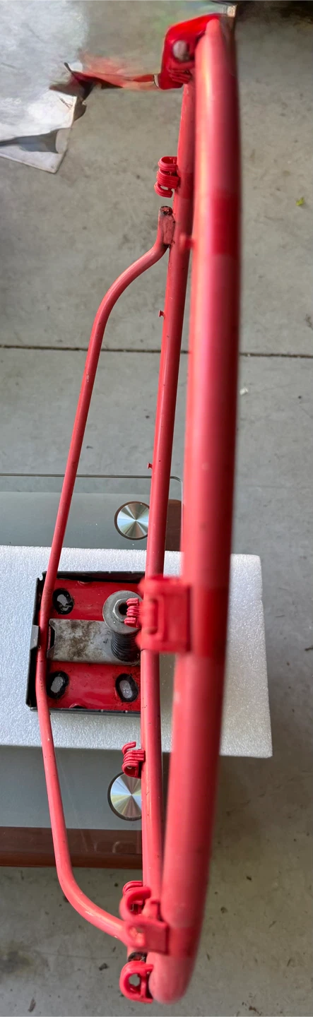 Red Metal Collapsable Basketball Hoop Rim - photo 2