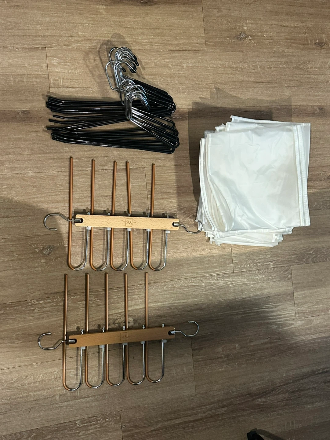 Pants hangers & 5 Tiered Hanger Sets & Garment Bags