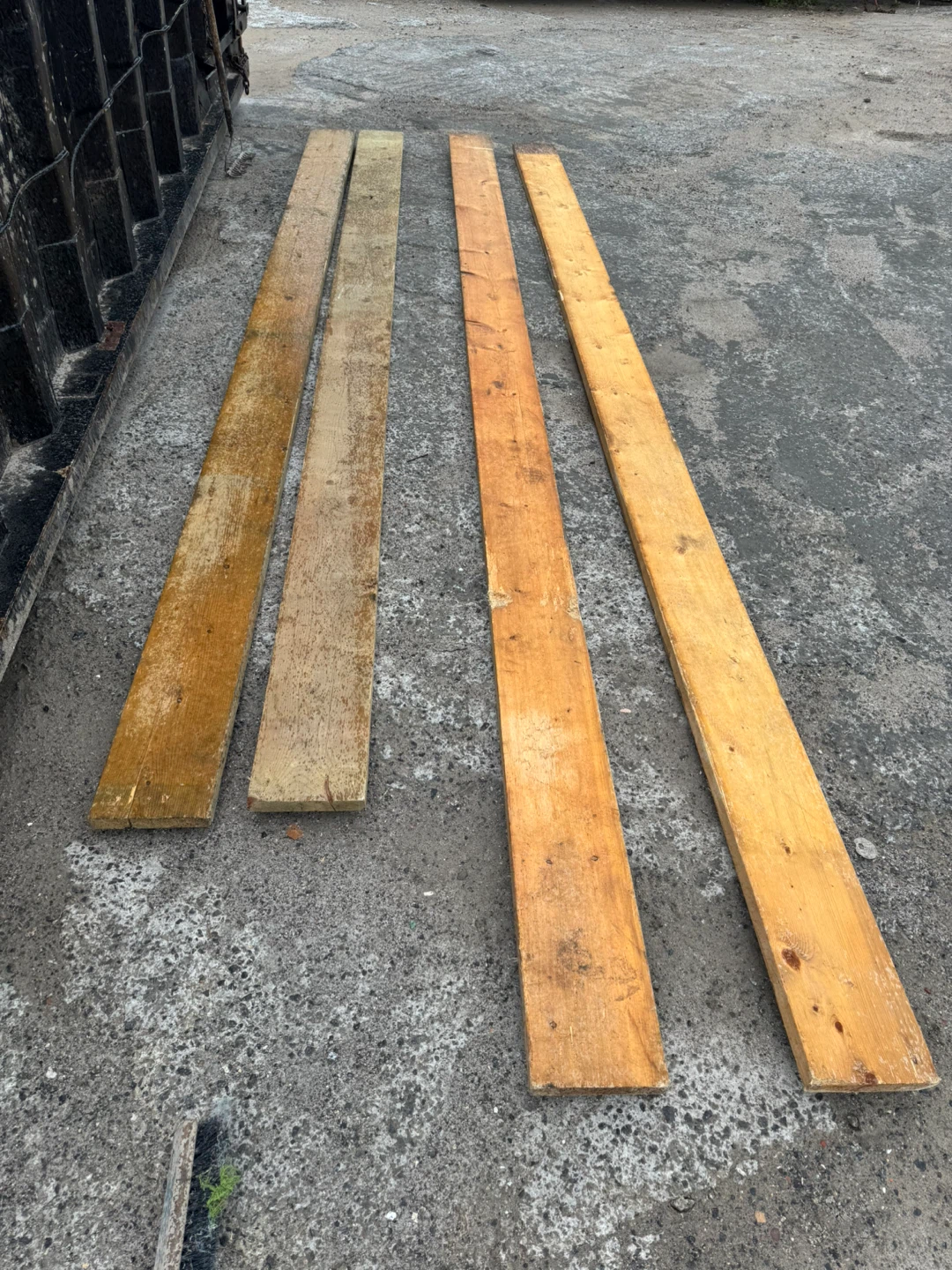 Lot of 4 Wooden Boards
