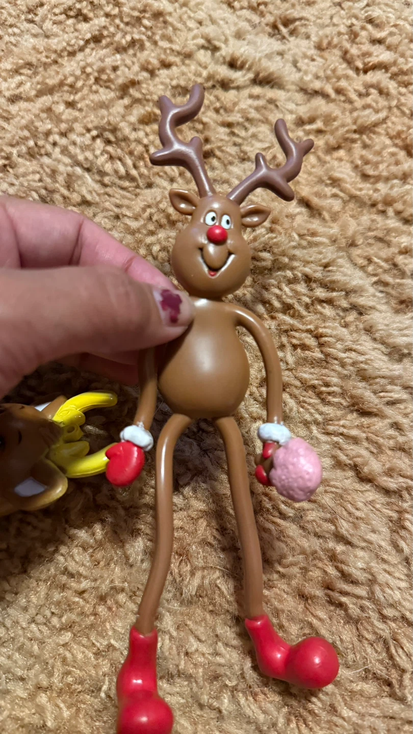 Set of 2 Bendable Reindeer Christmas Figures - photo 3