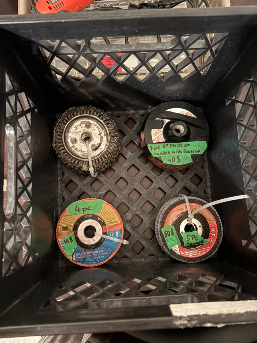 Brand New Assorted Grinding and Sanding Discs with Backing Pad