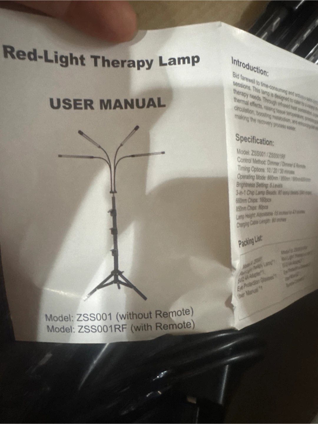 Adjustable Red Light Therapy Lamp 660nm & 850nm - photo 4