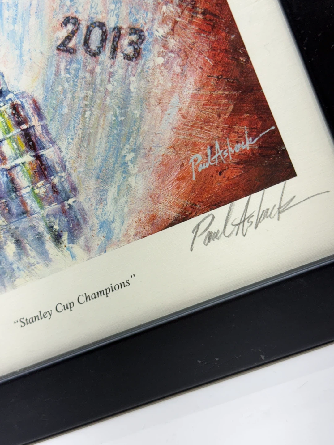 Chicago Blackhawks Stanley Cup Champions Framed Artwork - photo 3