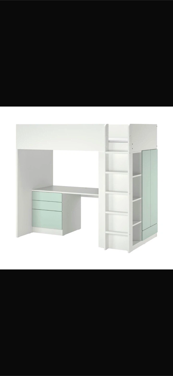 Loft Bed with Desk, Wardrobe and Drawers - photo 4