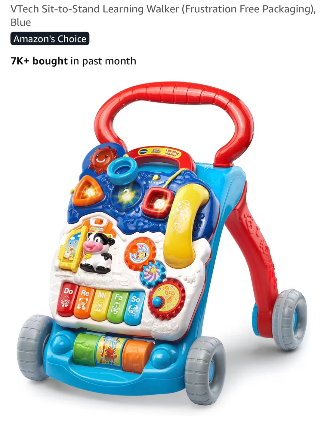 VTech Blue Learning Walker