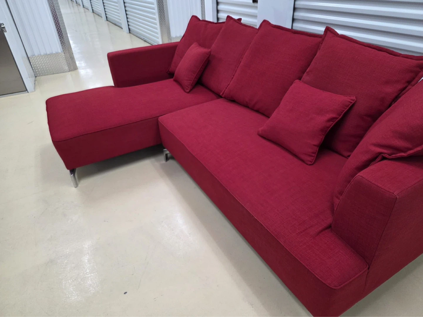 Stracube Red Sectional Sofa with Chaise - photo 4