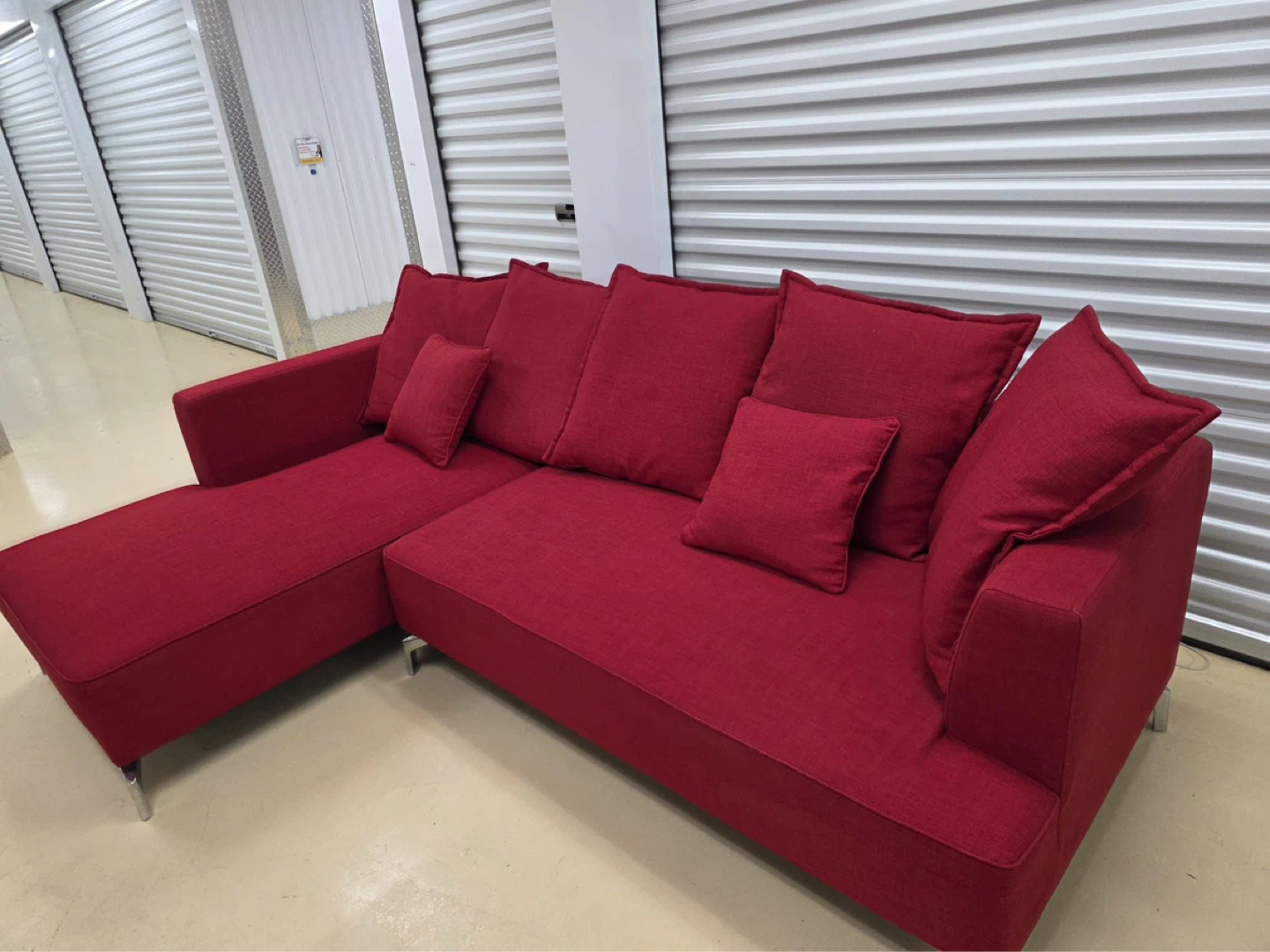 Stracube Red Sectional Sofa with Chaise - photo 5