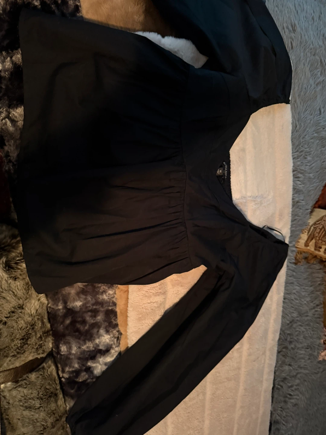 Black Banana Republic Peasant Blouse - photo 2