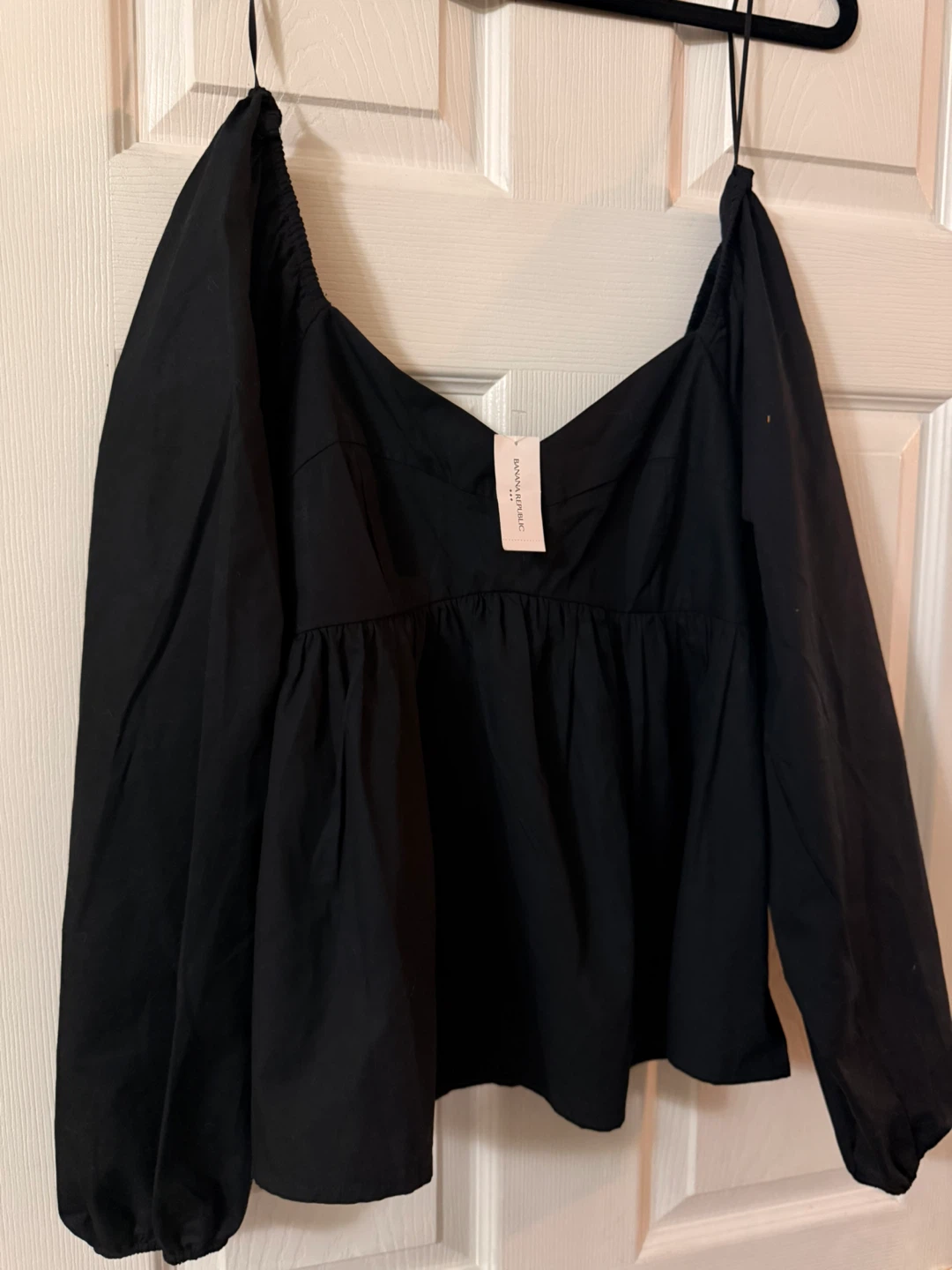 Black Banana Republic Peasant Blouse - photo 3
