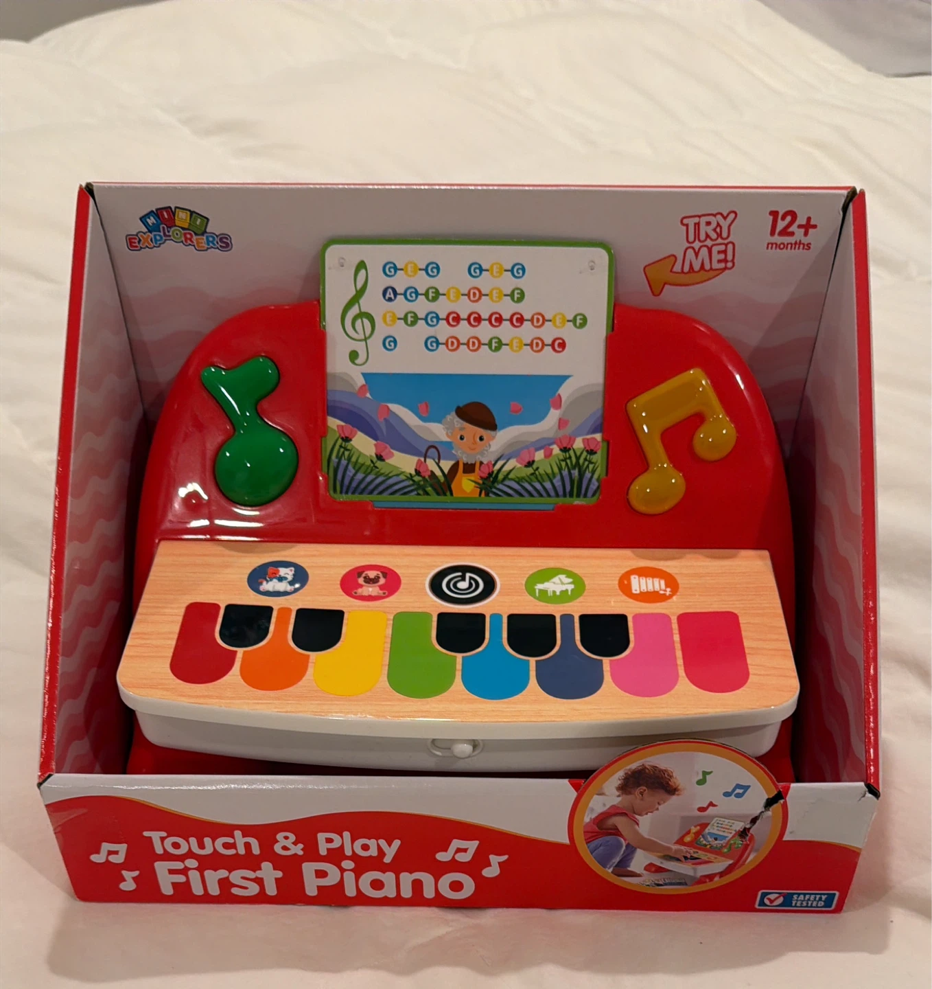 Mini Explorers Touch & Play First Piano Toy 12+ Months