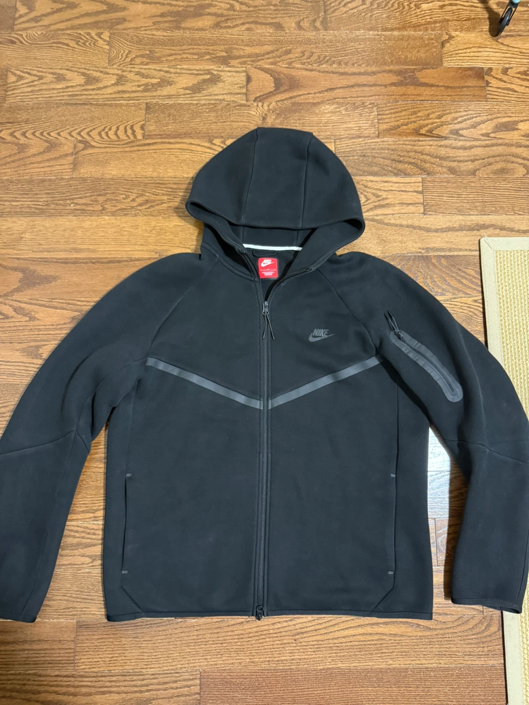 Nike Tech Fleece Full-Zip Hoodie Black Size Large - photo 2