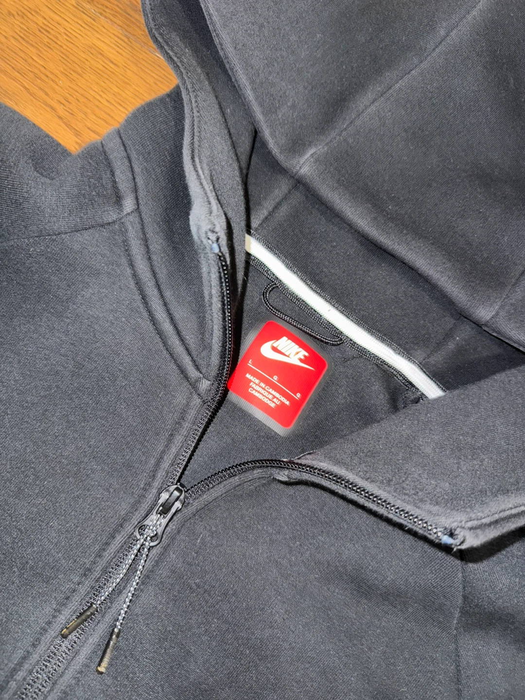 Nike Tech Fleece Full-Zip Hoodie Black Size Large