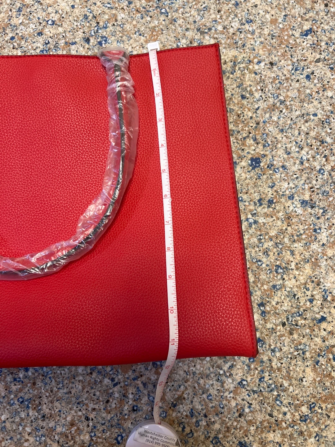 Elizebath Arden Red Tote Bag with Studs - photo 4