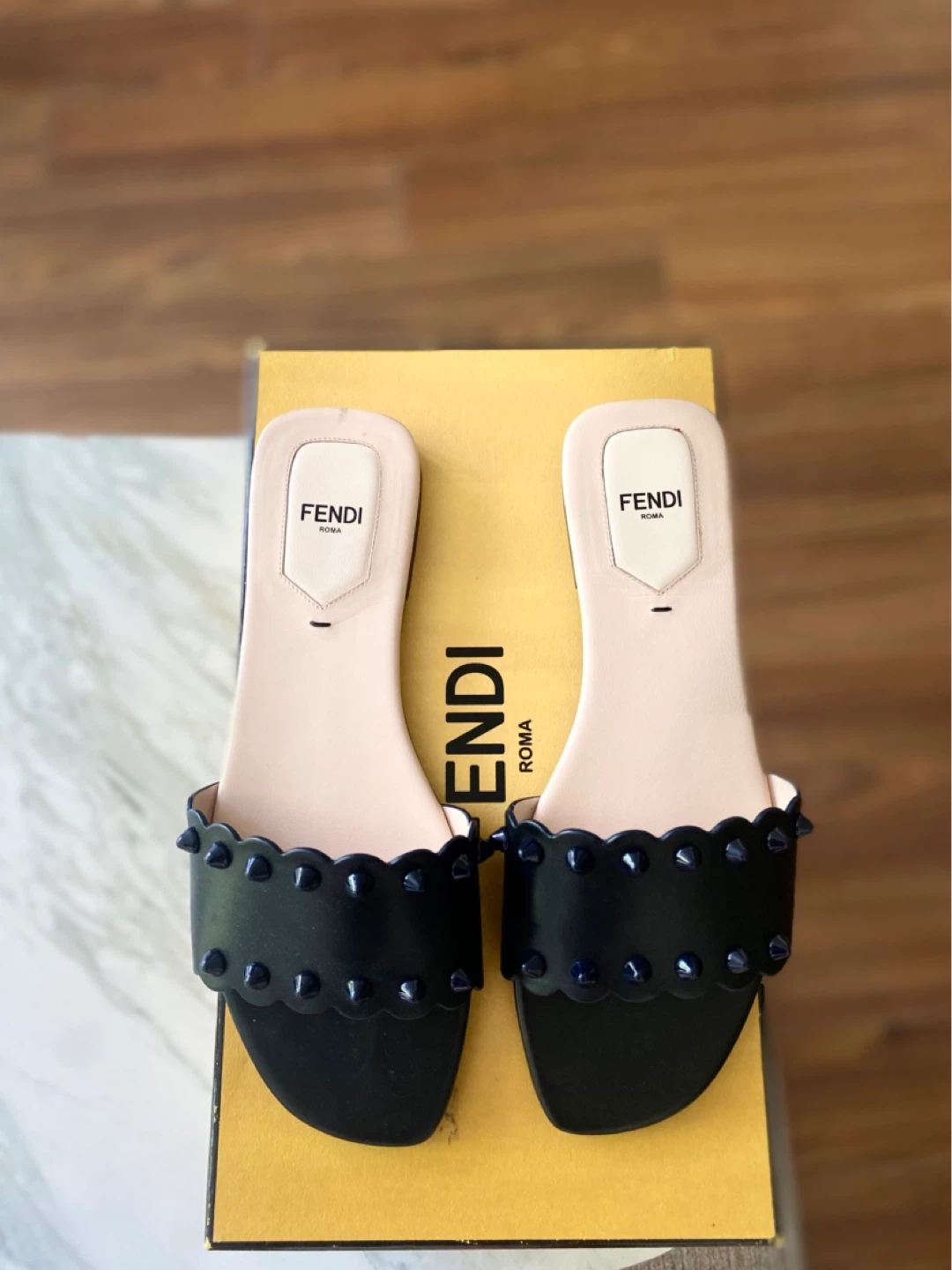 Fendi Slide Sandals - Size 37