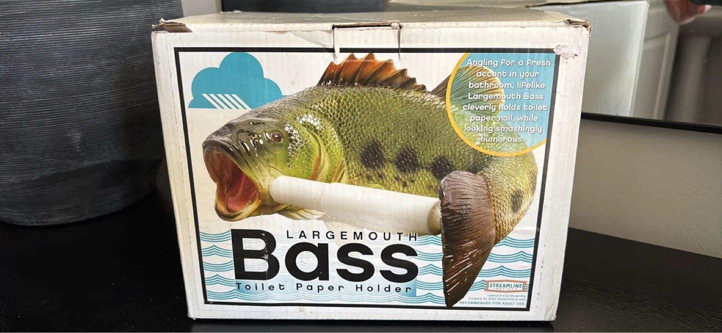 Streamline Largemouth Bass Toilet Paper Holder - photo 2