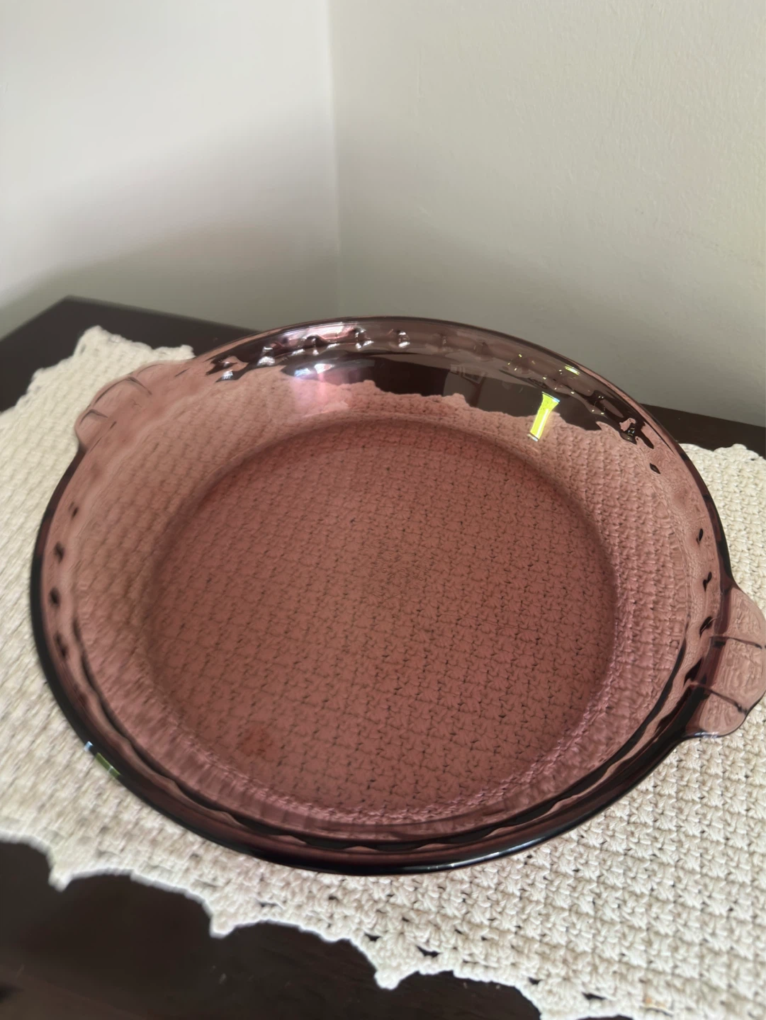 Pyrex Purple Glass Pie Plate