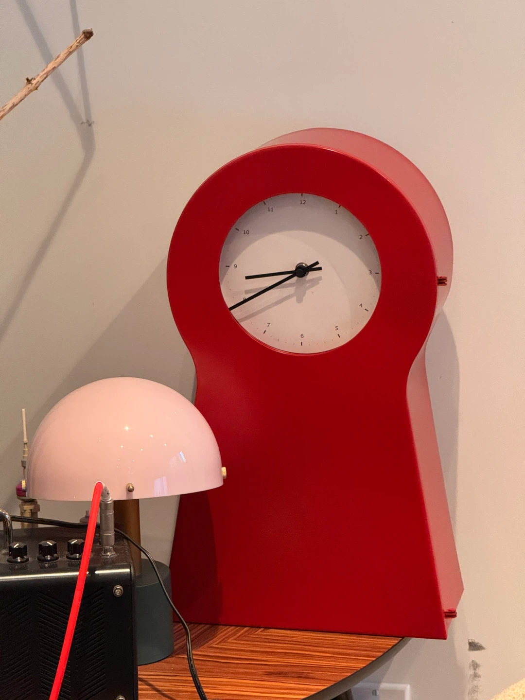 Vintage IKEA PS 1995 metal clock and cabinet