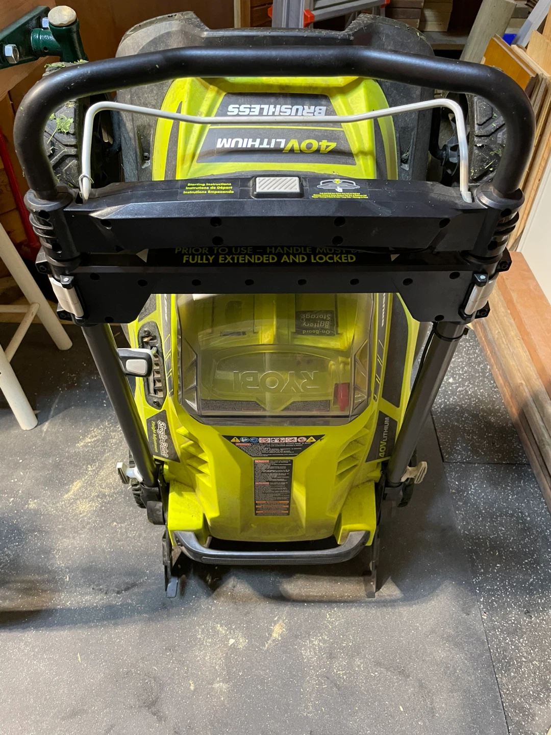 Ryobi 40V Lithium 20-inch Brushless Walk Behind Push Lawnmower - photo 4