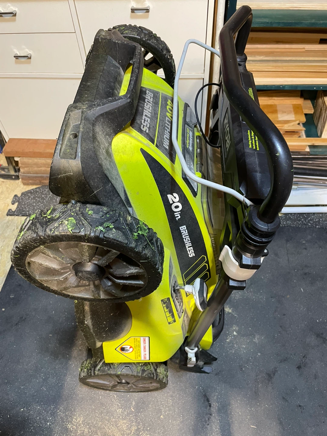 Ryobi 40V Lithium 20-inch Brushless Walk Behind Push Lawnmower - photo 5