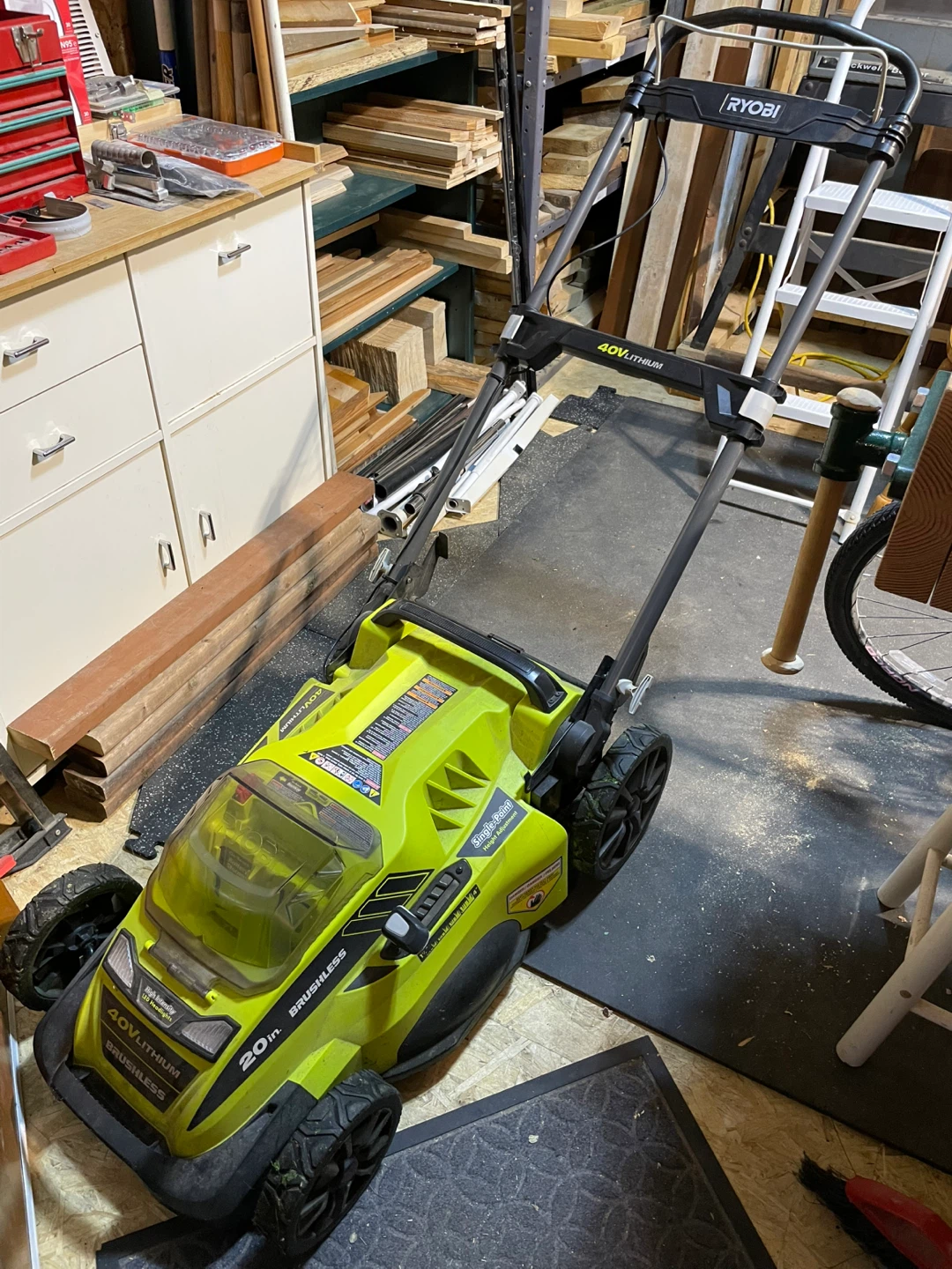 Ryobi 40V Lithium 20-inch Brushless Walk Behind Push Lawnmower - photo 2