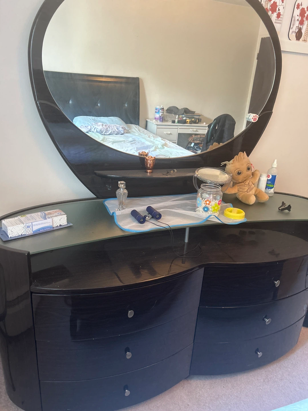 Black Dresser with Mirror - photo 2