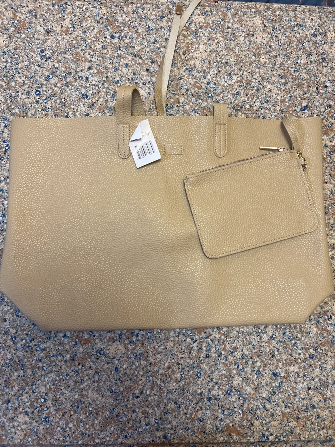 Neutral Tote Bag with Pouch