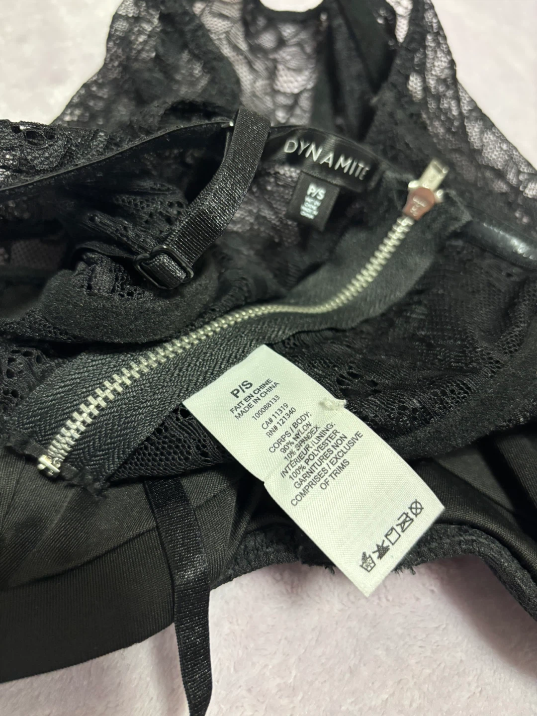 DYNAMITE Black Lace Corset Top - photo 3