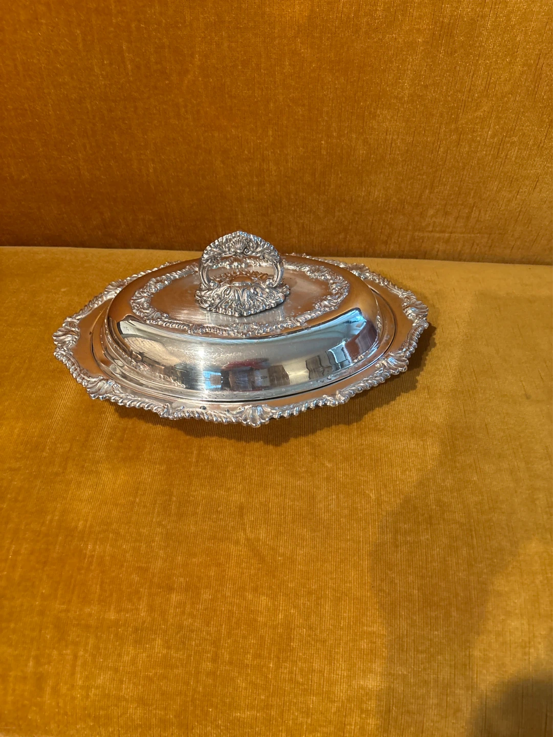 Silver Plated Serving Dish with Lid