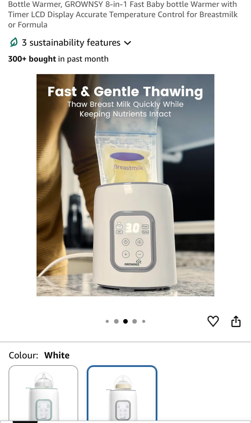 GROWNSY 8-in-1 Fast Baby Bottle Warmer with Timer - photo 4