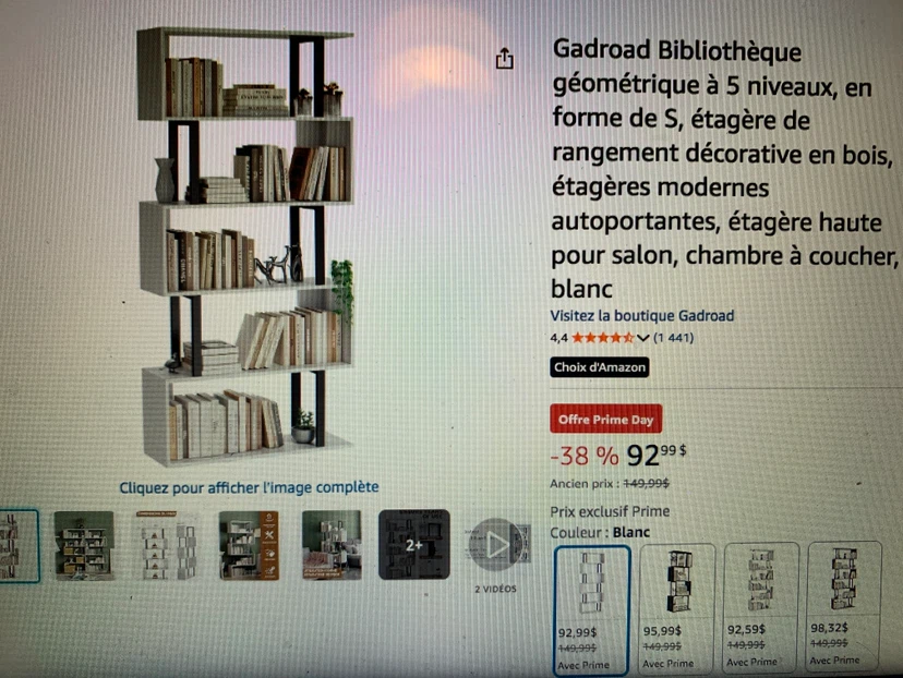White modern shelf - photo 4