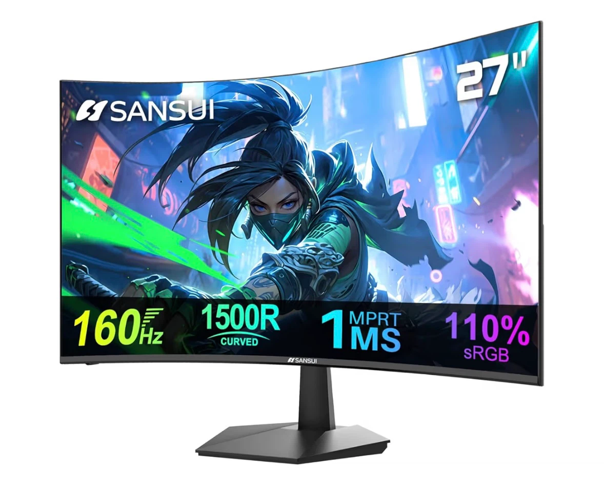 Sansui ES-27C1 27" Curved 160Hz 1ms Gaming Monitor