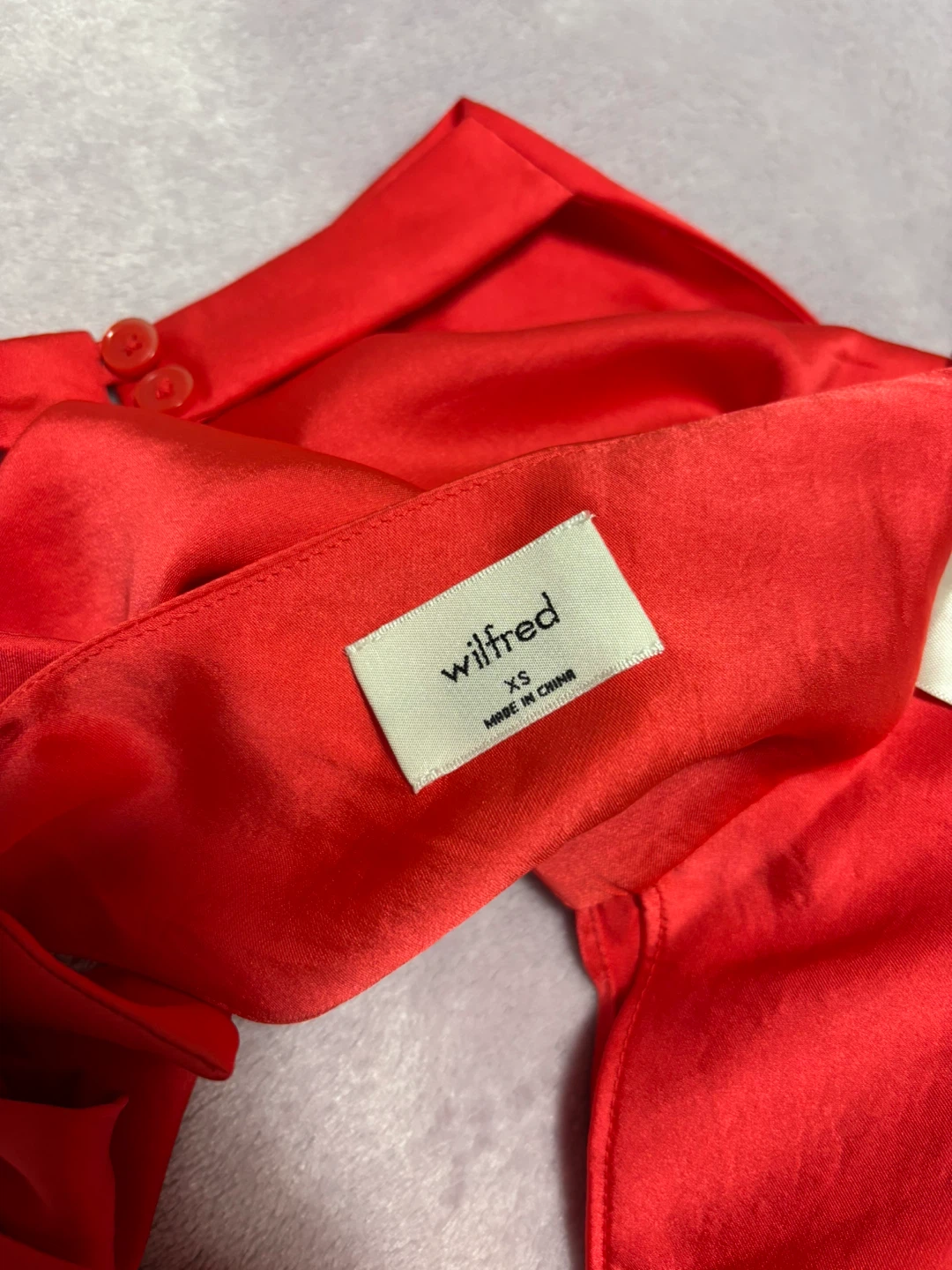 Wilfred Red Satin Top - photo 3