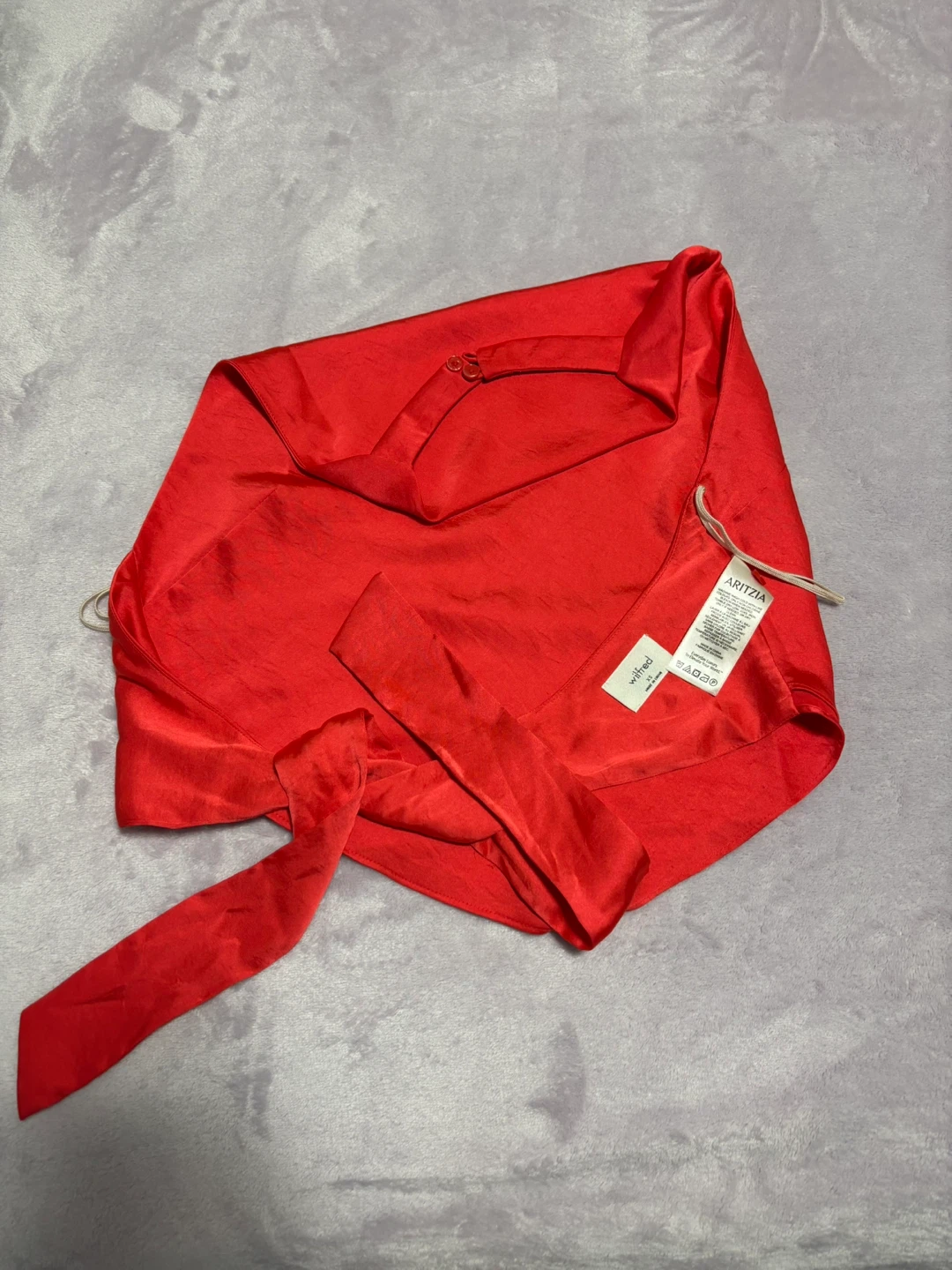 Wilfred Red Satin Top - photo 4