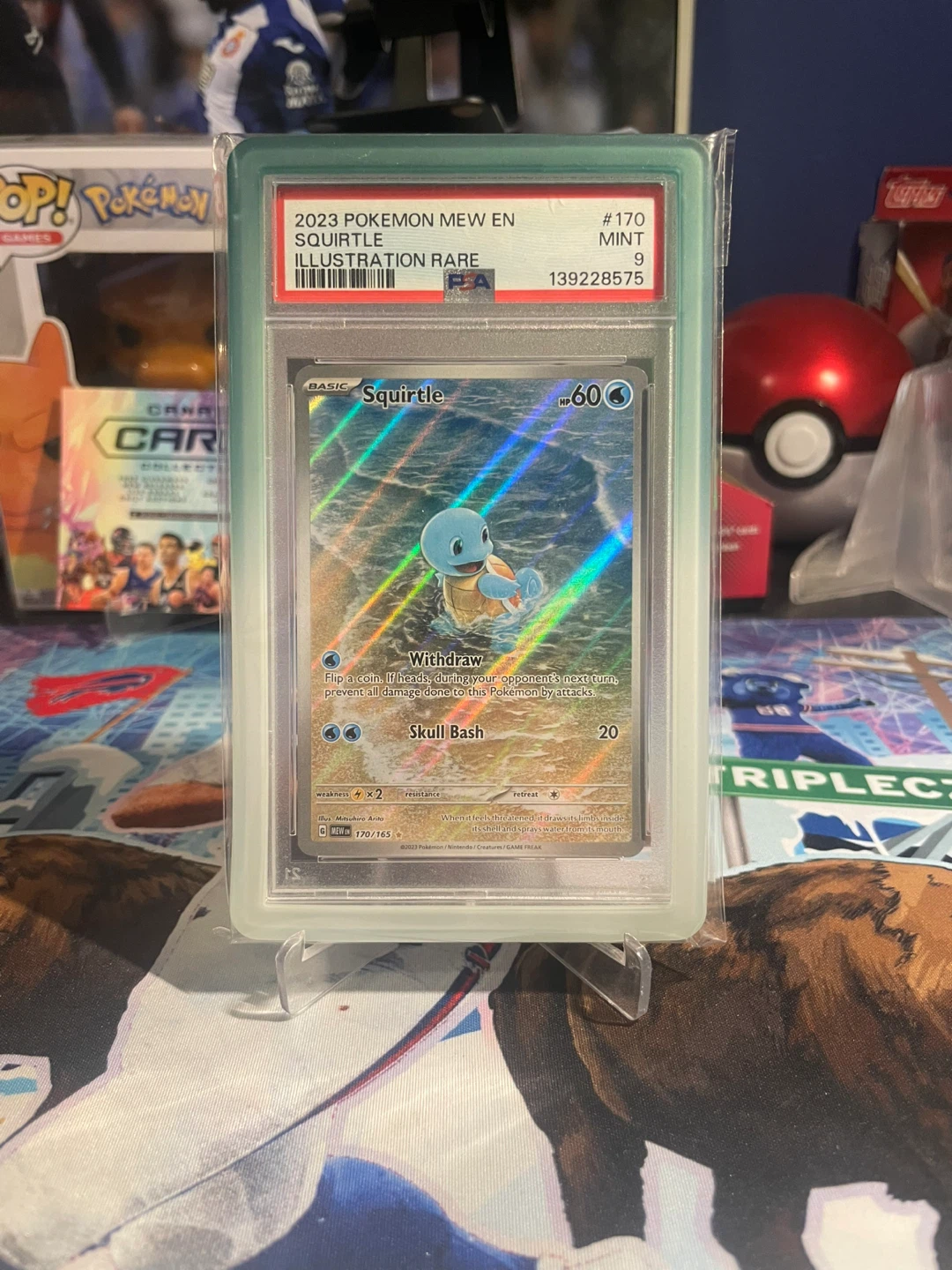 151 Squirtle Illustration Rare PSA 9 REQUEST WITH/WITHOUT GUARD