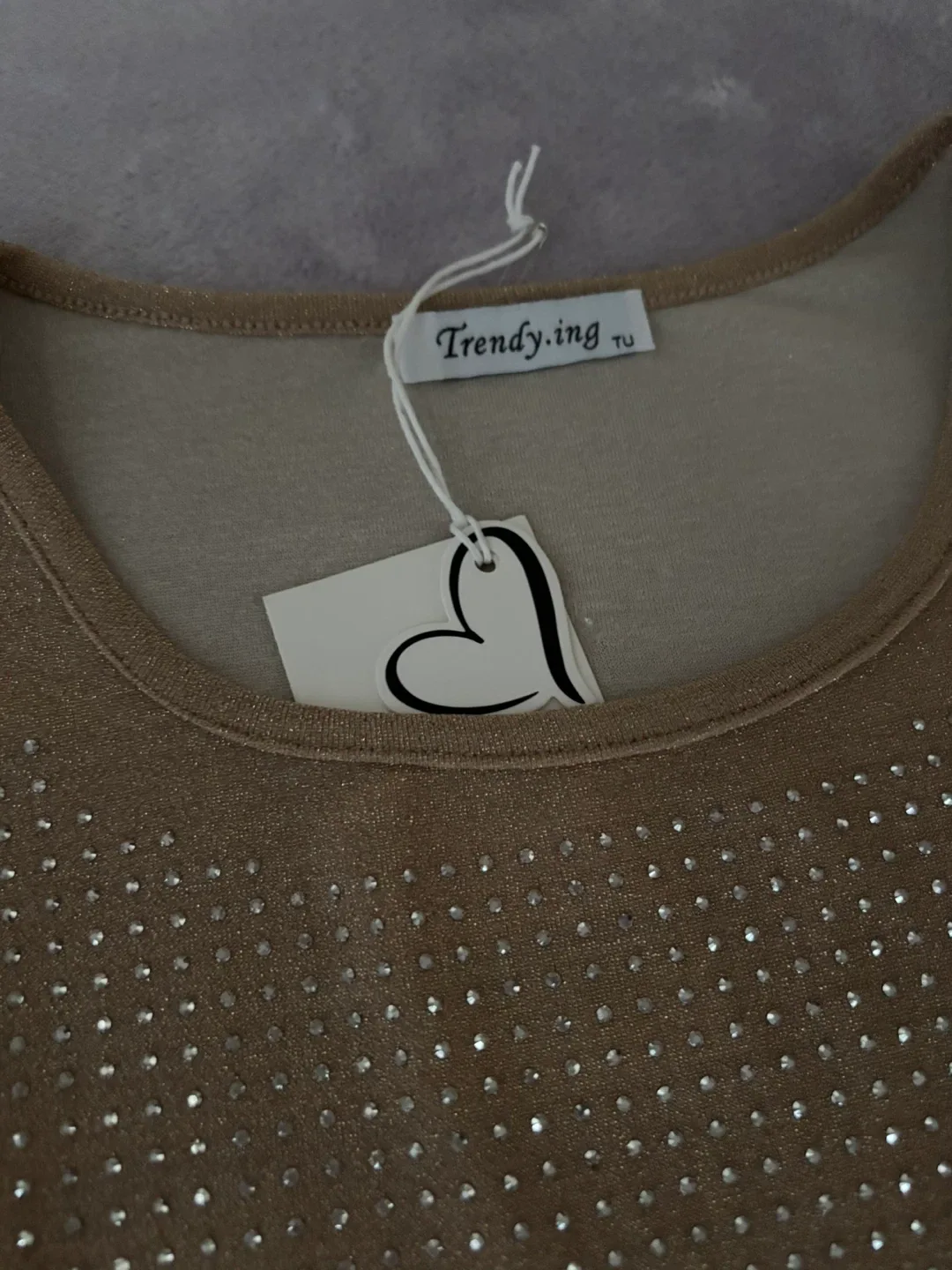 Trendy.ing Long Sleeve Top with Rhinestones - photo 2