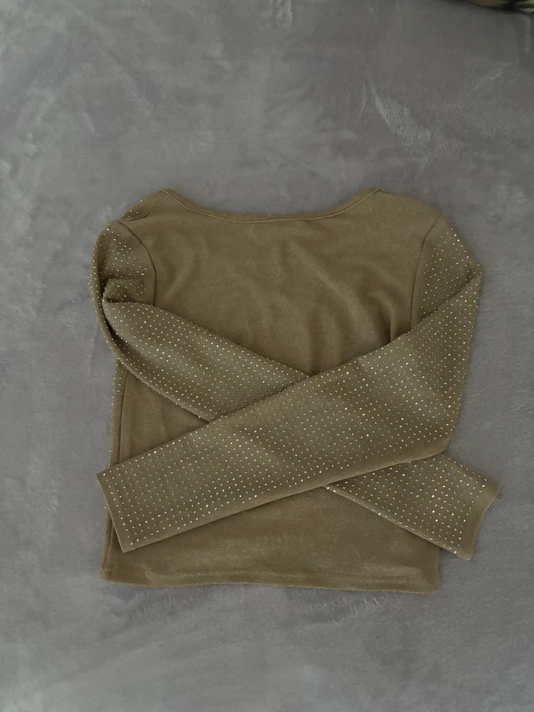 Trendy.ing Long Sleeve Top with Rhinestones - photo 3