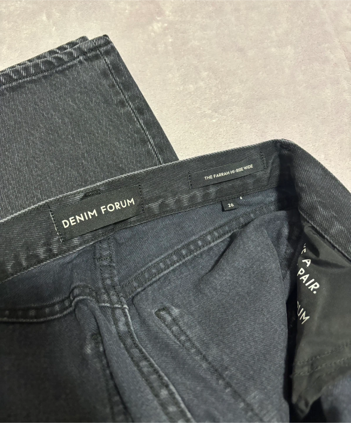Denim Forum Farah Hi-Rise Wide Leg Jeans - photo 2