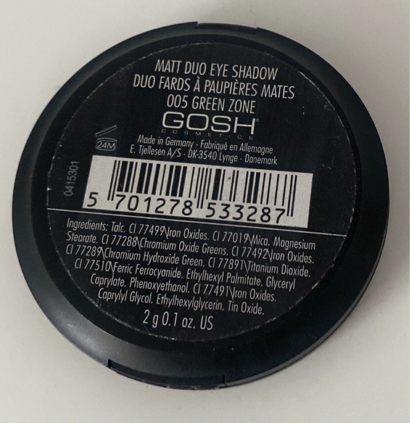 GOSH Matt Duo Eye Shadow 005 Green Zone - photo 3