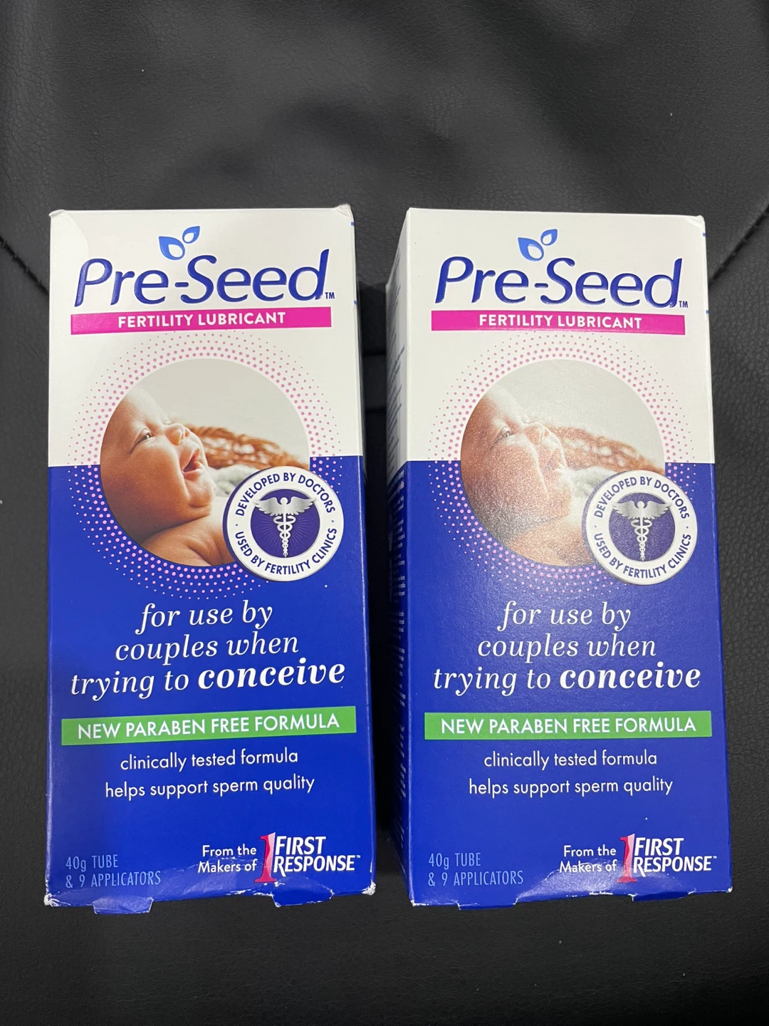 Pre-Seed Fertility Lubricant 40g Tube & 9 Applicators (2  Pack)