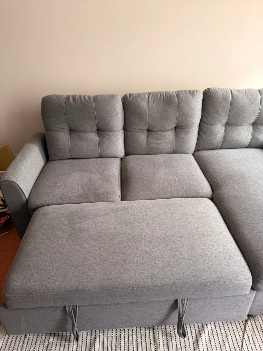 Grey Sectional Sofa with Storage - photo 4