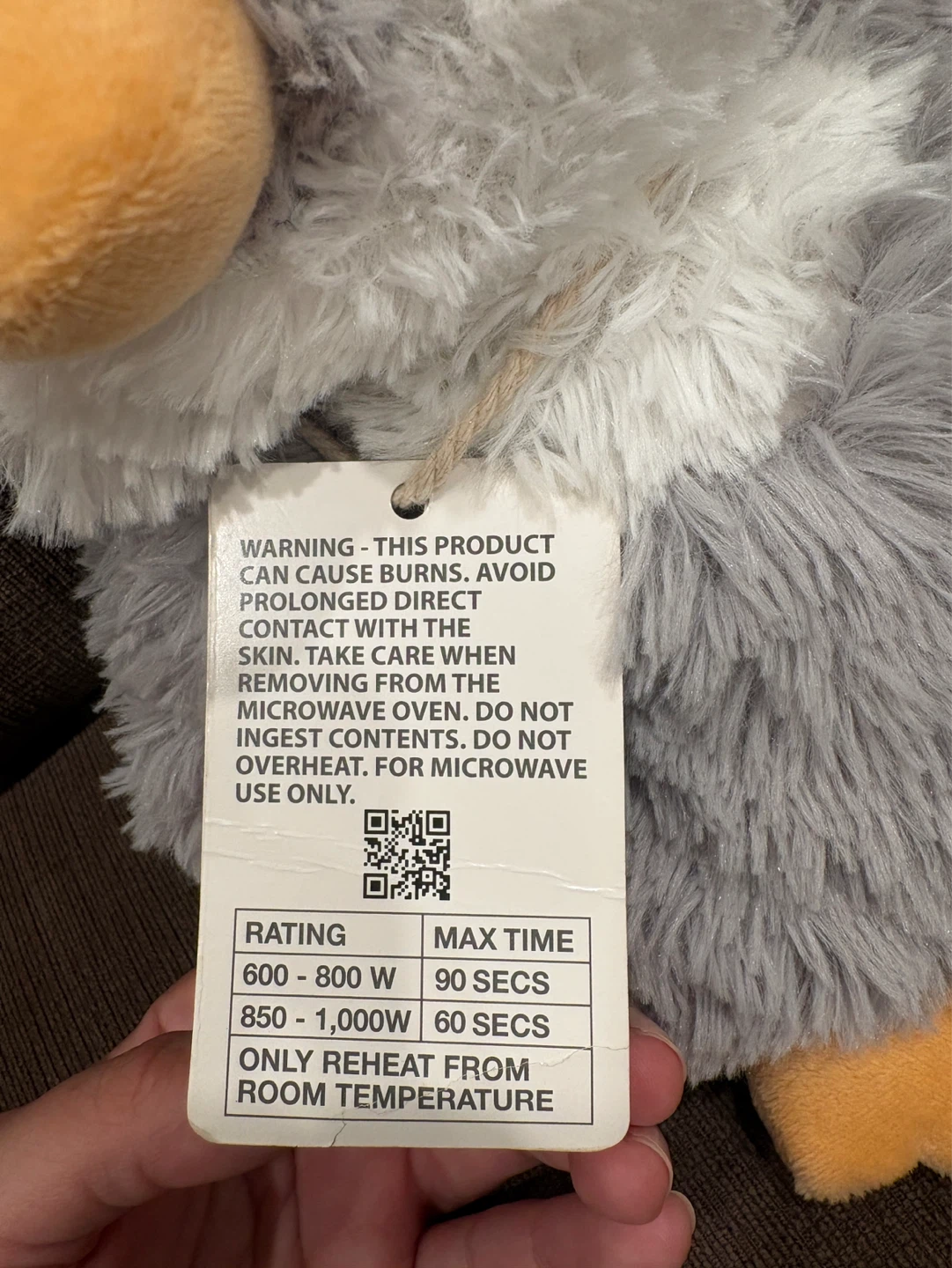 Gray Penguin Warmies Comfort Lavender Weighted Plush NWT - photo 3