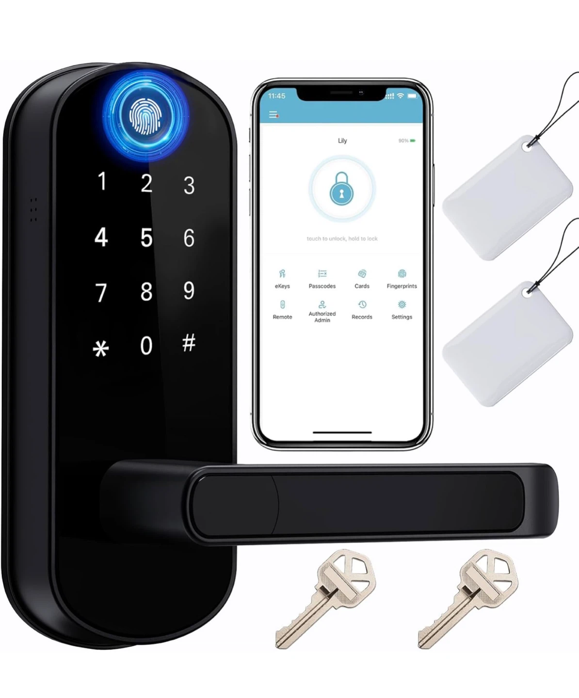 8-in-1 Wi-Fi Keyless Entry Door Lock