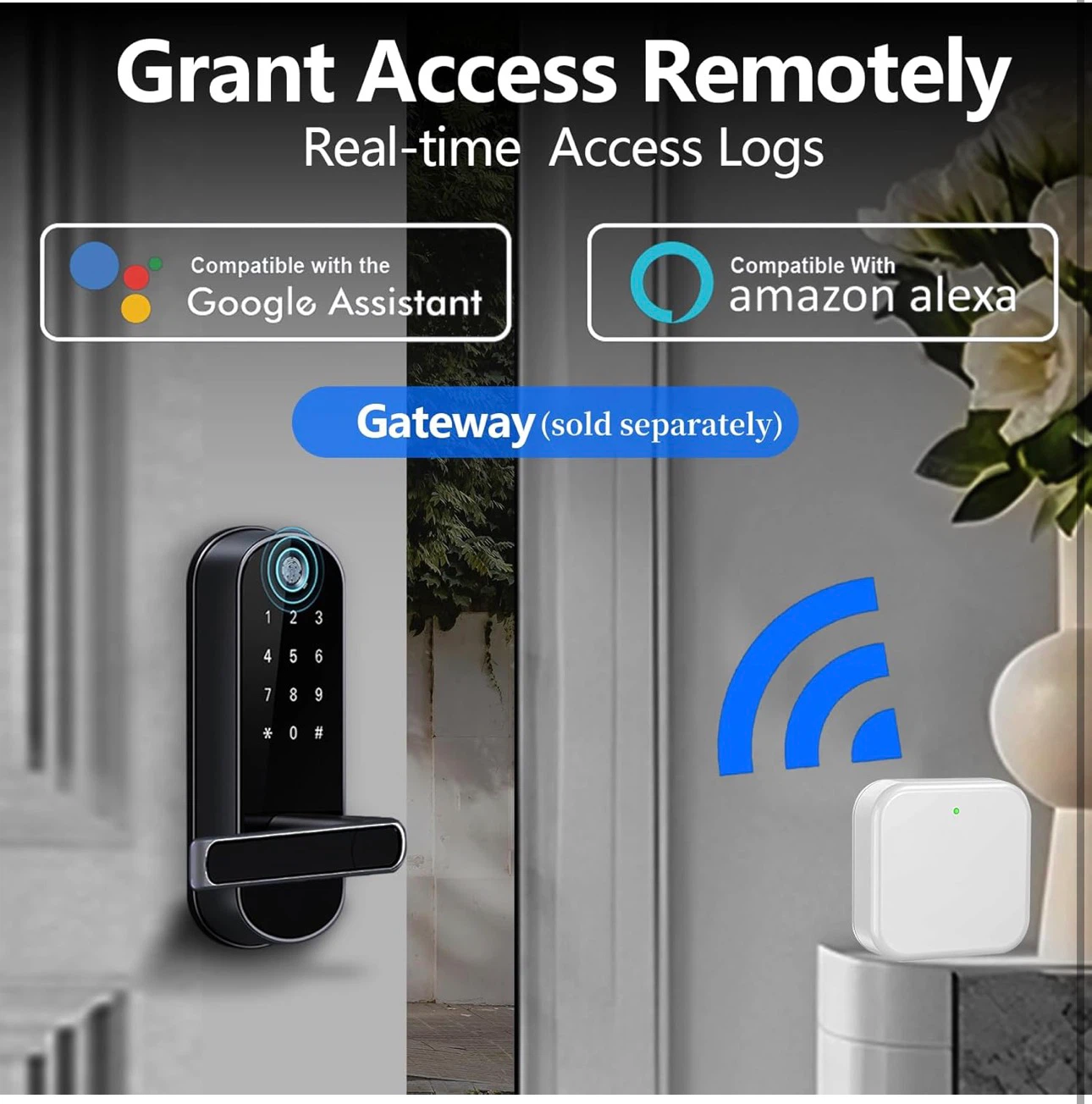 8-in-1 Wi-Fi Keyless Entry Door Lock - photo 5