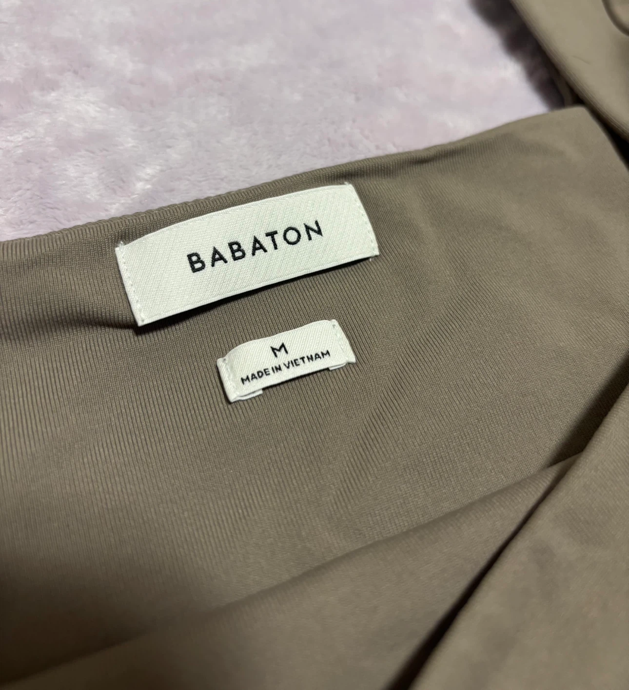 Babaton Long Sleeve Bodysuit - Taupe, Size M - photo 3