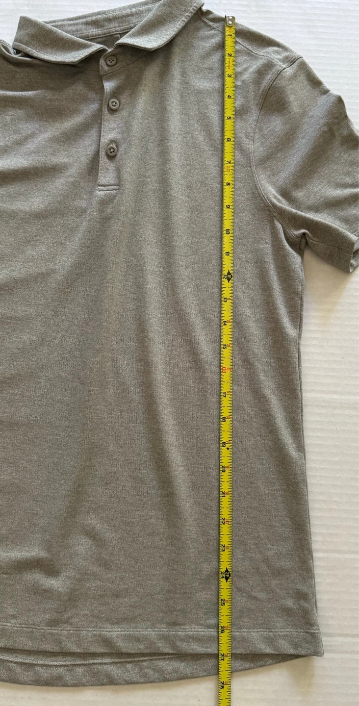 Lululemon Men's Polo Shirt - Gray - Size Medium - photo 5