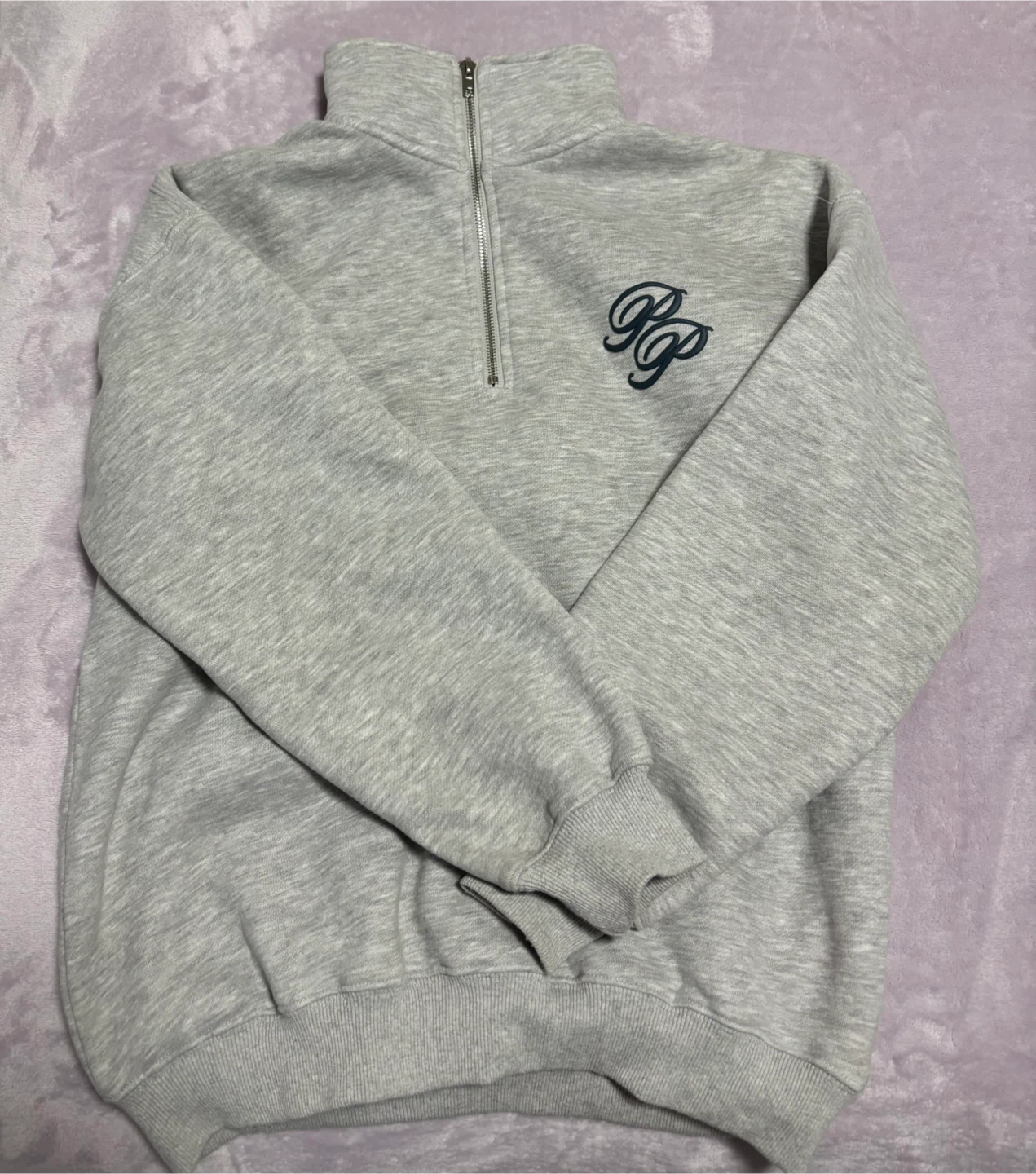 Princess Polly Grey Half-Zip Sweatshirt - photo 2