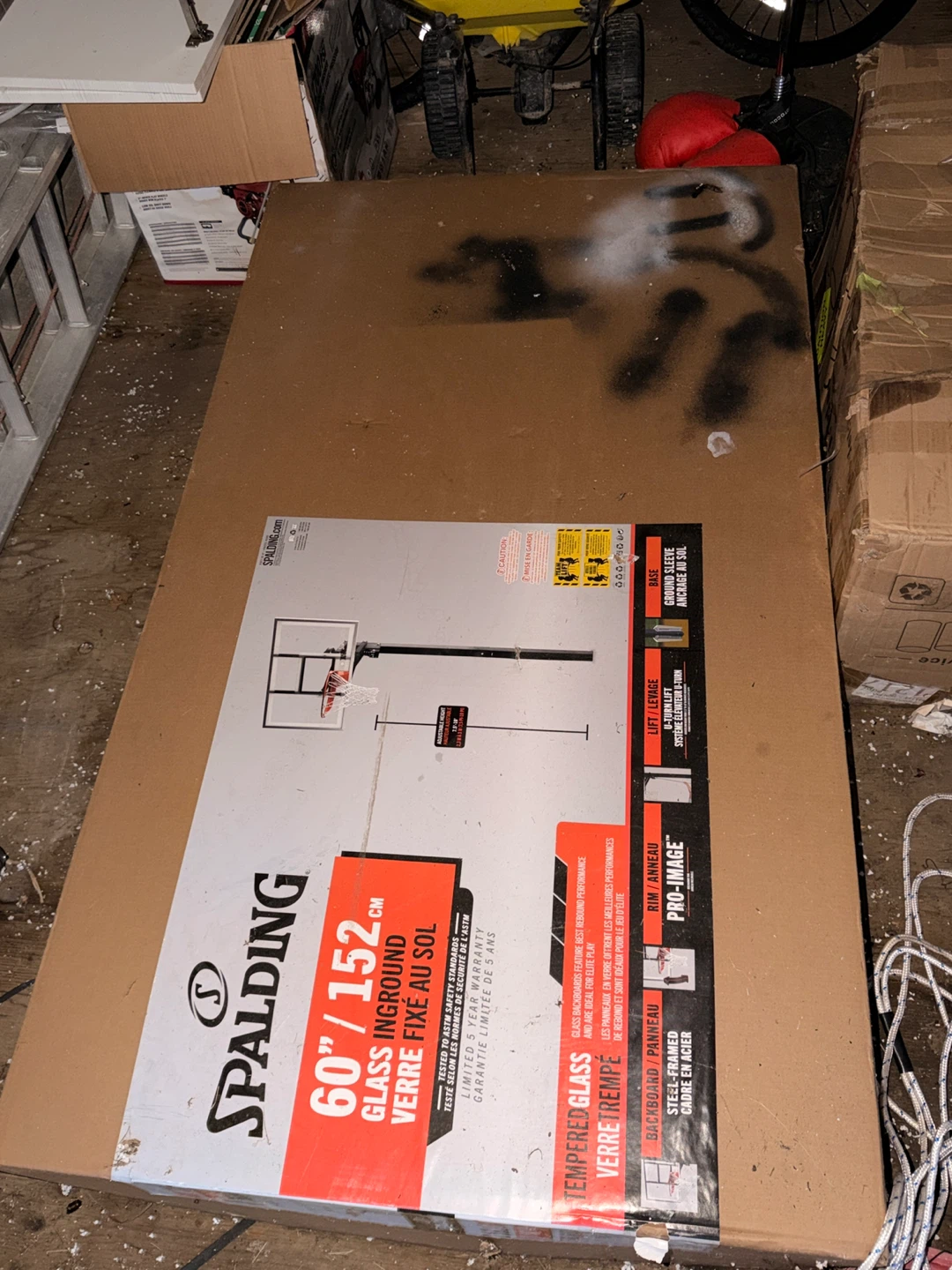 Spalding 60" Tempered Glass Basketball Hoop - photo 2